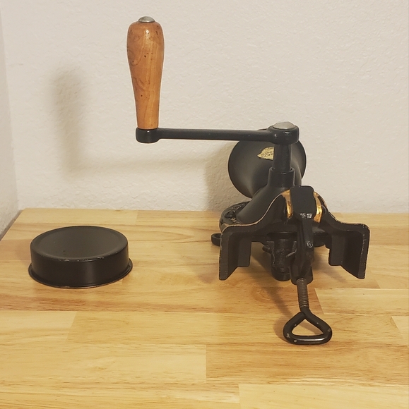 Spong & Co England No 1 Wall or Counter Coffee Mill Grinder Cup label NM - Picture 3 of 12